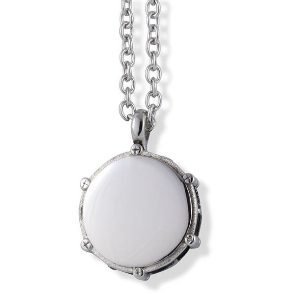 Snare Drum Necklace Drumming Charm Stainless Steel Necklace - Picture 1 of 8